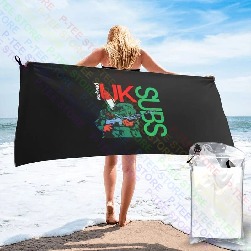 Uk Subs Warhead Band Logo Quick dry Towel Travel Absorbent Personalized