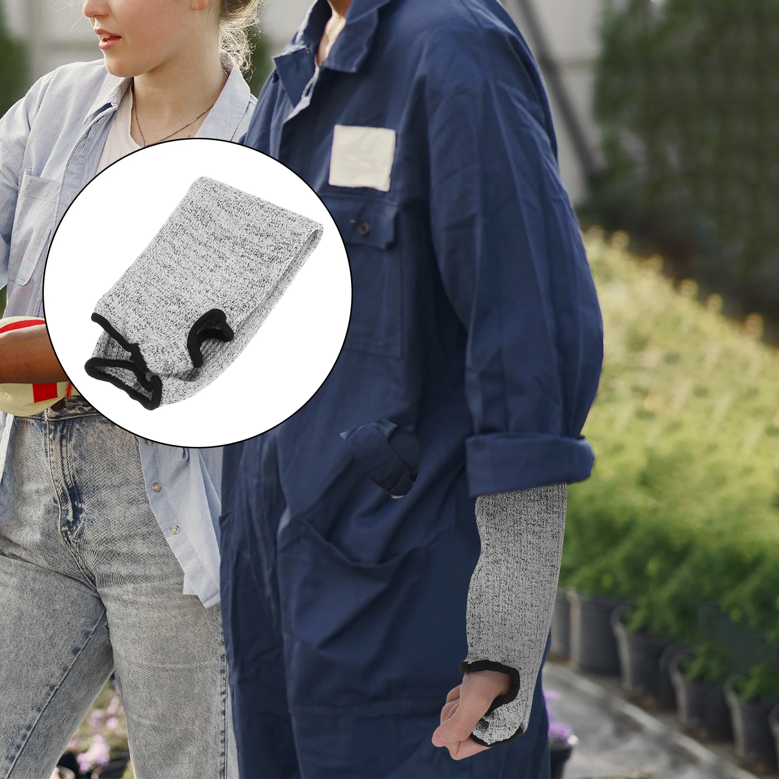 Cut Resistant Sleeves Level 5 Protection Long Arm Guards 40Cm Breathable Work Forearm Sleeve Gardening Farming Kitchen Welding