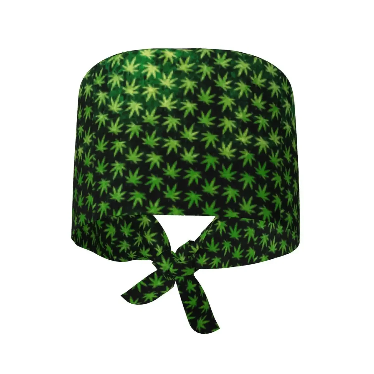 Cannabis Leaves Marijuana Weed Leaf Scrub Hat Doctor Working Surgical Cap Men Women Adjustable Nursing Caps for Dentist