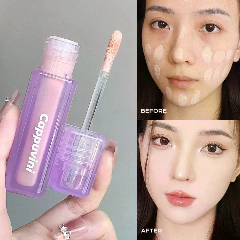 خافي عيوب سائل خفيف الوزن ومسام داكنة - خافي عيوب كريمي يقلل من لمسة نهائية طبيعية لمكياج البشرة الحساسة