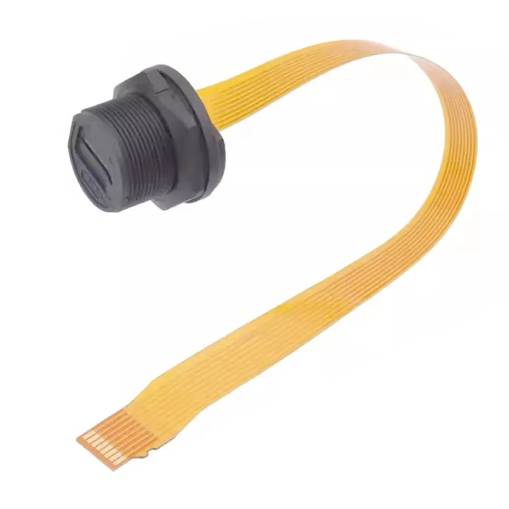 1 szt. Adapter karty SIM TF kabel z gwintem wodoodporne gniazdo wtykowe IP67 złącze SDTF gniazdo karty SIM elastyczny kabel do transmisji danych