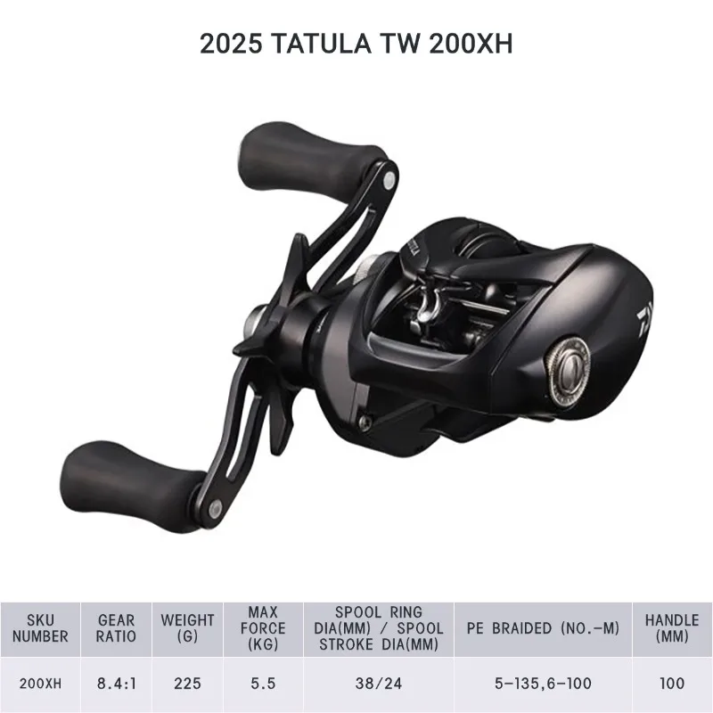 2025 DAIWA TATULA TW 200 200L 200H 200HL 200XH 200XHL Baitcast