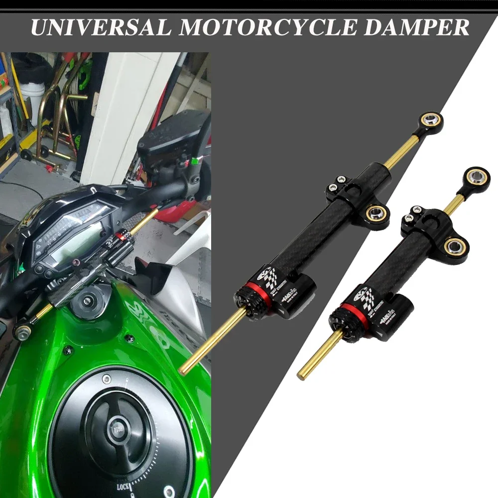 345mm 255mm Universal Motorcycle Adjustable Steering Damper Stabilizer For Yamaha MT10 MT-07 MT09 ZX6R YZF R6 CBR650R CB1000R