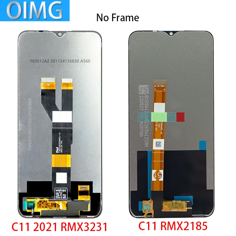 For OPPO Realme C11 2021 Original LCD Display With Frame Touch Screen Panel Digitizer Replacement Parts RMX2185 RMX3231