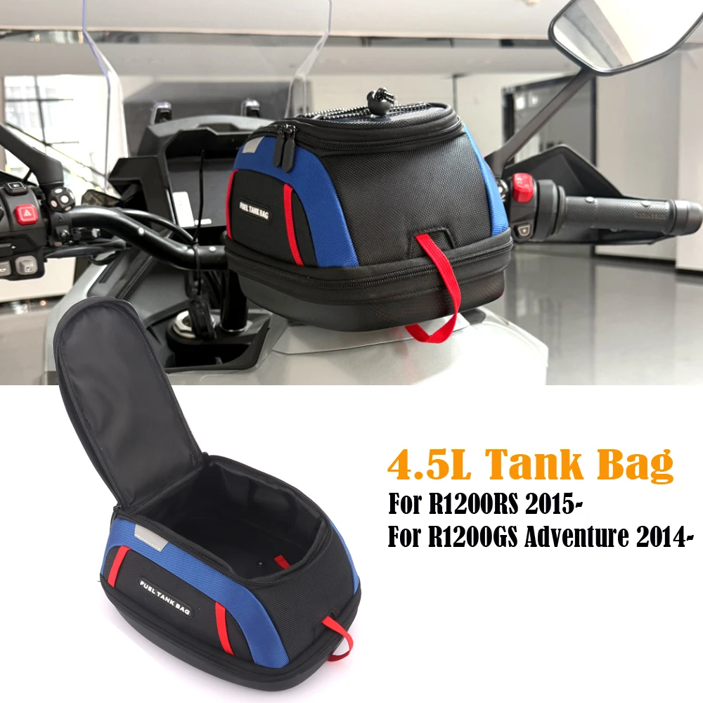 For BMW R1200RS R1200GS R1200 GS Adventure 2014- Tank Bag Luggage Storage Bags 4.5L R1200GS ADV Motorcycle Accessories Black