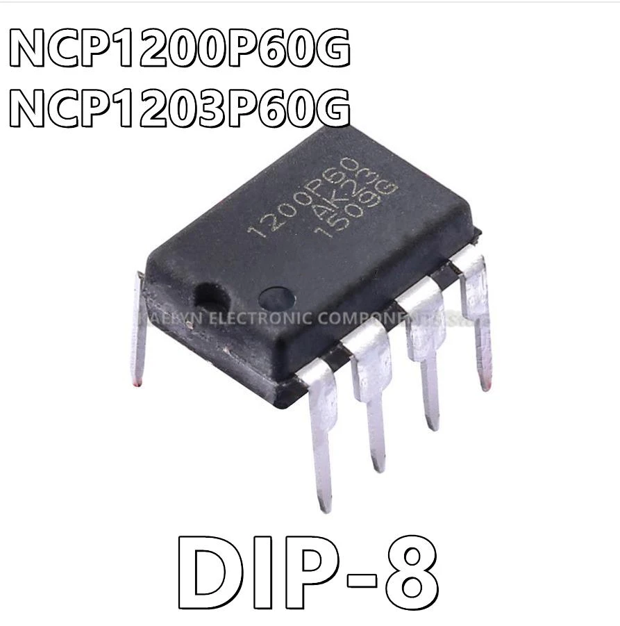 10Pcs/lot NCP1200P60G 1200P60 NCP1203P60G 1203P60 Converter Offline Flyback Topology 60kHz 8-PDIP