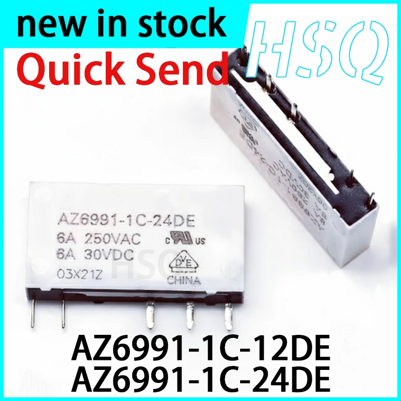 1PCS New AZ6991-1C-12DE/24DE 5-pin 6A Relay