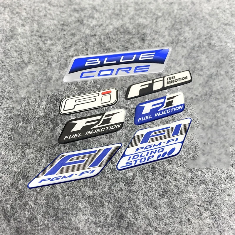 FI System Logo BLUE CORE Reflective Decal Stickers Moto racing Team Motorcycle Sticker For Honda CBR Suzuki NMAX XMAX Kawasaki