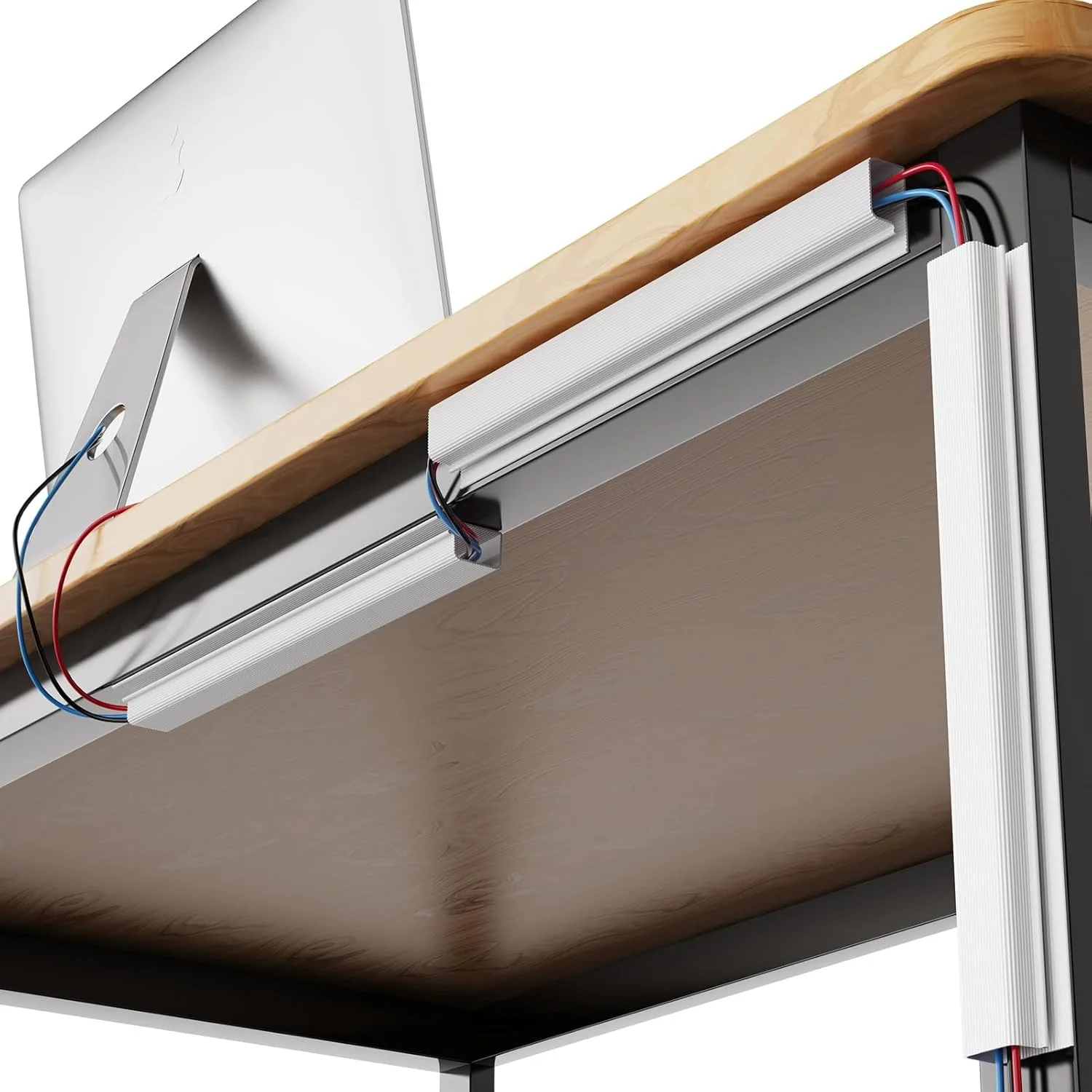 1 قطعة 40 سنتيمتر/15.74in إدارة الكبلات تحت مكتب قناة كابل Raceway الحبل مخفي مكتب كابل صينية لا الحفر للمنزل مكتب سلك