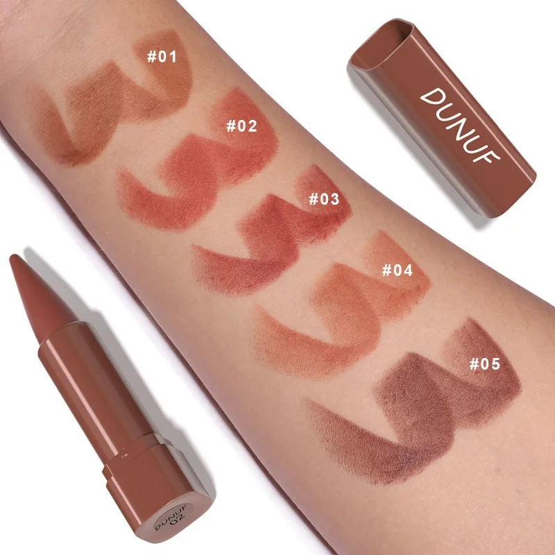 Matte Lipstick Nude Red Brown Velvet Lip Liner Pencil Outline Contouring Gradient Lipliner Tinted Balm Cosmetic