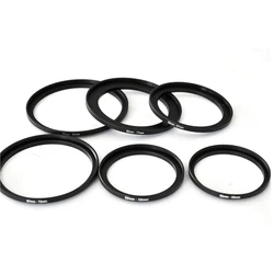 1PCS 40.5-62 55-67 55-72 55-77 58-67 58-72 58-77 62-72 62-77 67-77mm Metal Step Up Rings Lens Adapter Filter Set