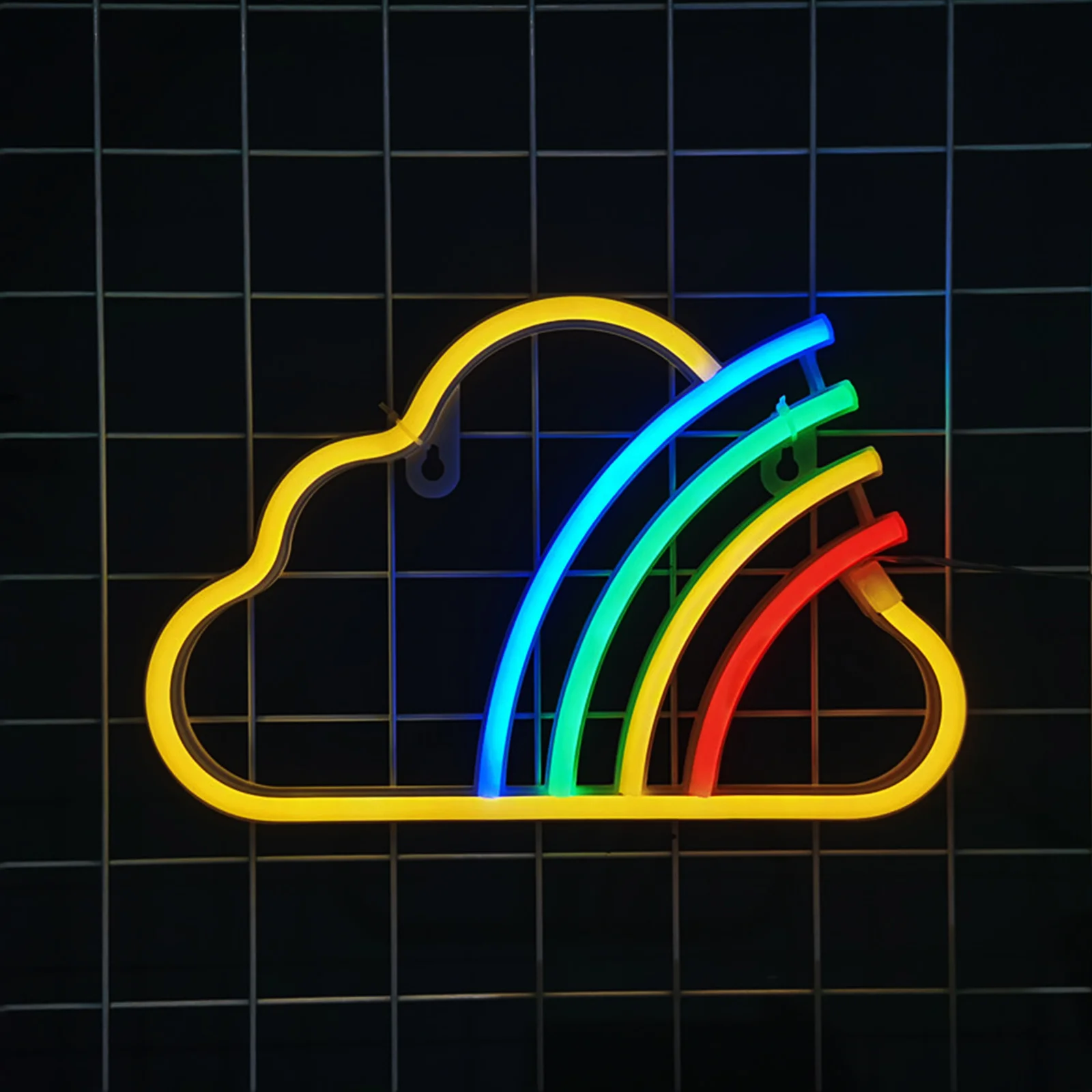 Rainbow Neon Light Led Cloud Lamp For Bar Restaurant Decor Cloud Neon Sign Indoor Party Decoration Lighting