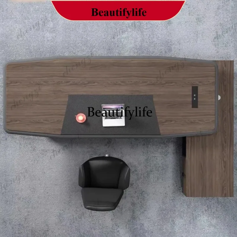 N178 TTT Luxury Wide Upgrade Office Desk Drawer Household Executive Storage Computer Desks Study Wood Black Escritorio Oficina