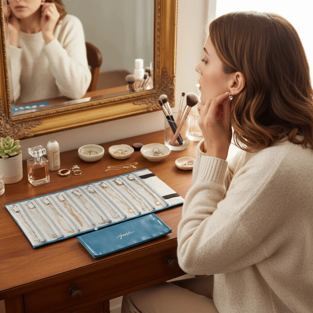 

9/18 сетка, сумка для демонстрации ювелирных изделий, портативный прочный браслет, защитная сумка, держатель для ожерелья, большая вместительная сумка для хранения ожерелья