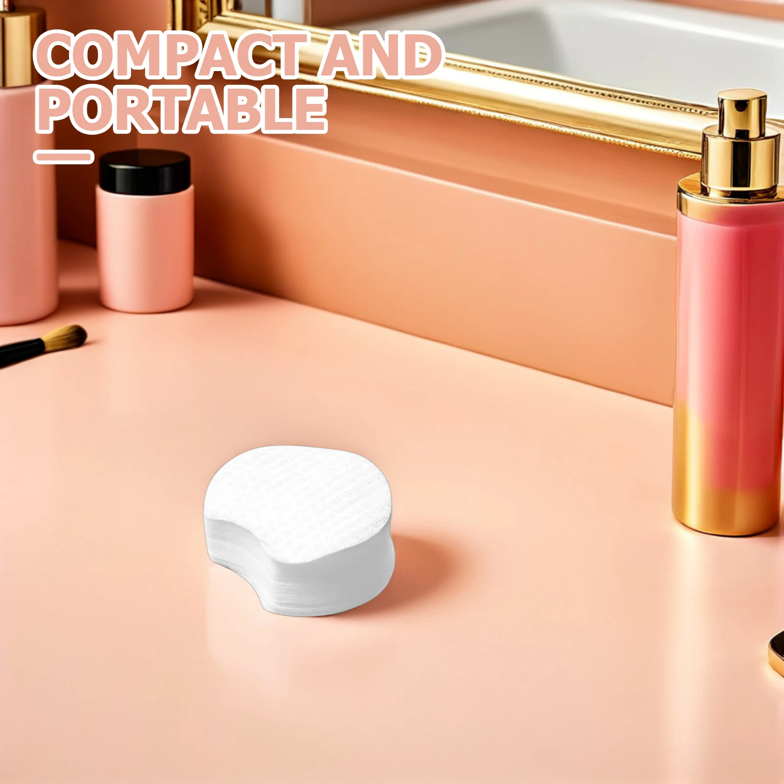 

2400pcs Makeup Remover Thickened Non-Woven Facial Cleansing Pads For Travel Gym Wipes Multi-Use Beauty Pads