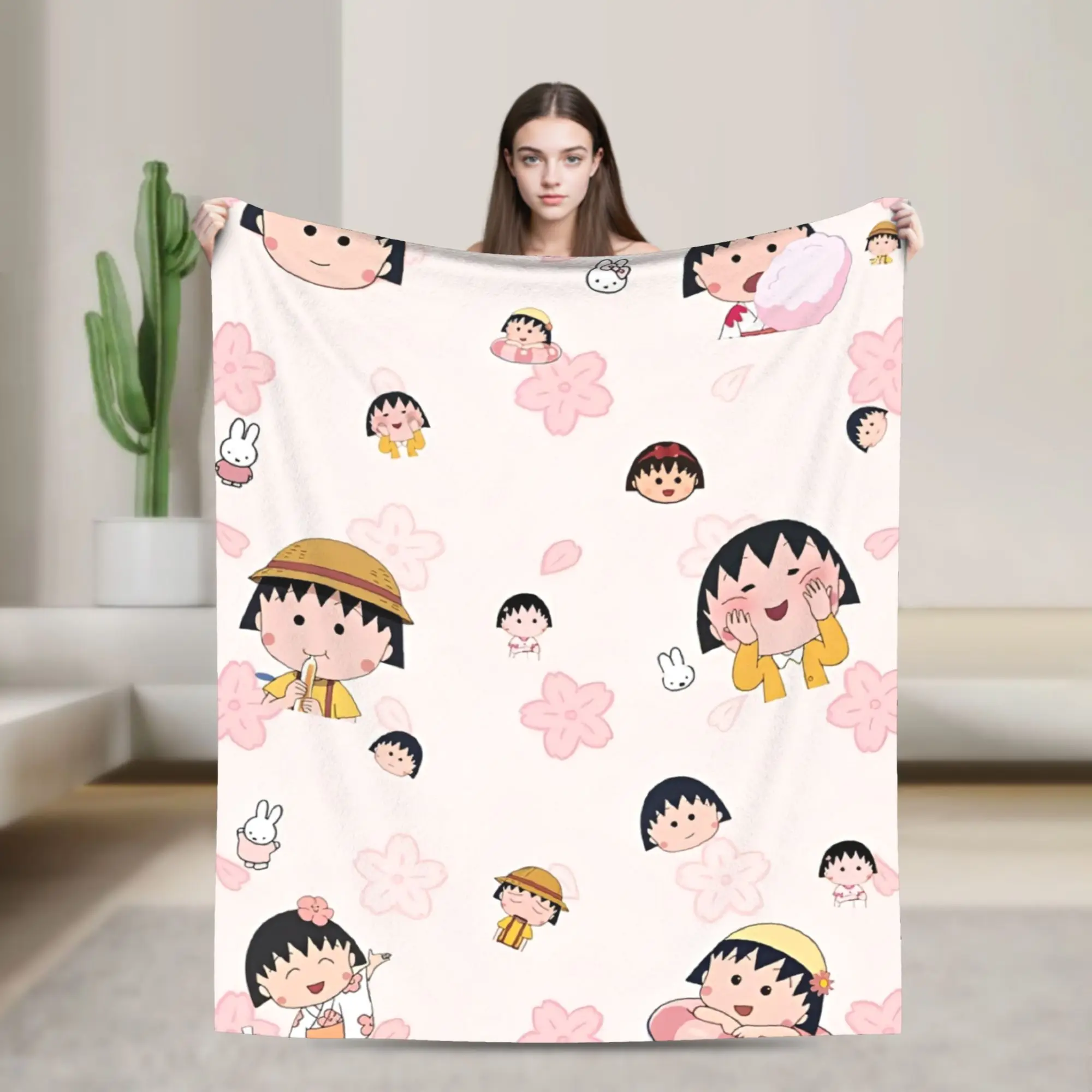 

Чибис мраukos chans японское аниме-одеяло, очень мягкие уютные пледы разных размеров для дивана, дивана и кровати