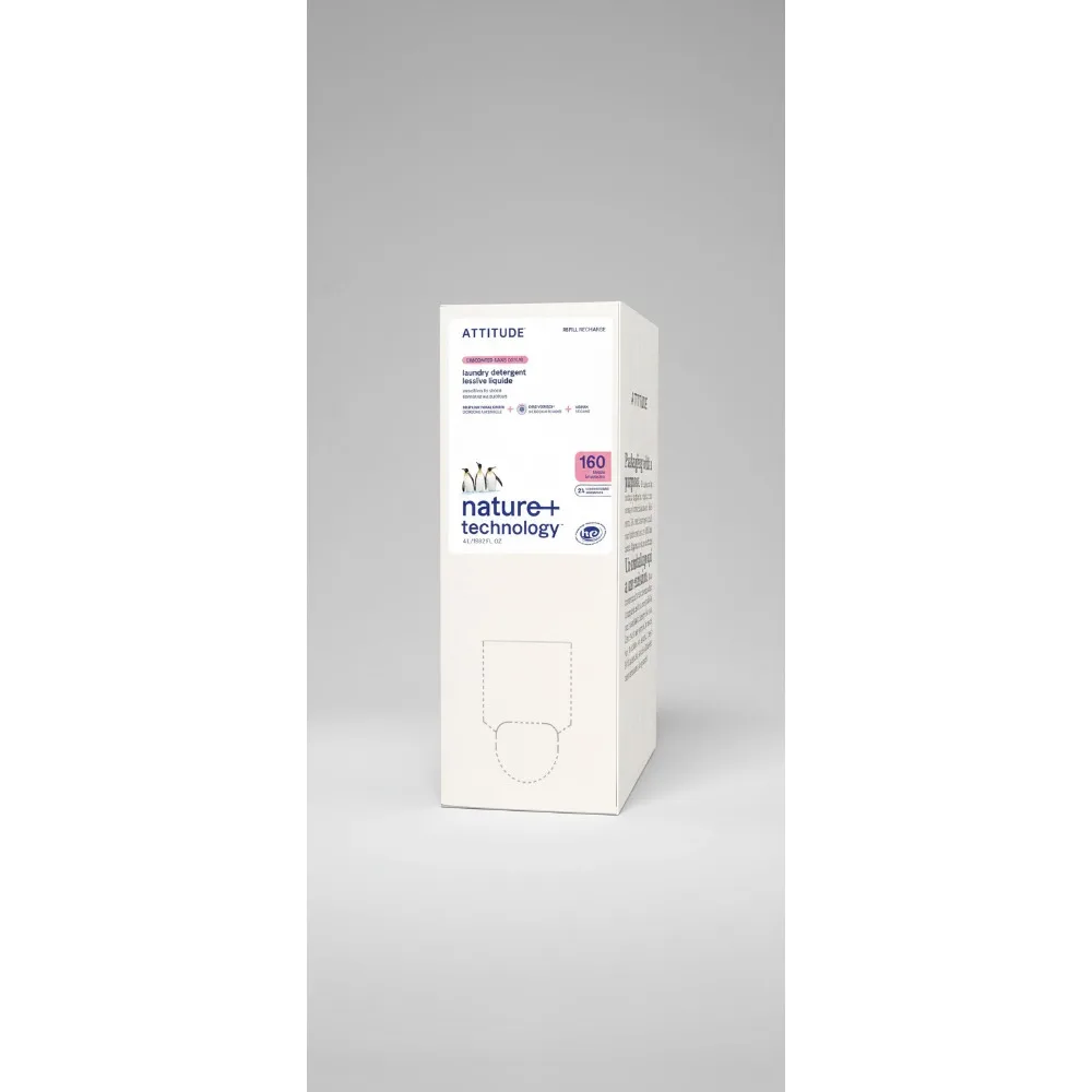 

Plant-Based Liquid Laundry Detergent Refill, EWG Verified, HE Compatible, Vegan & Unscented, 160 Loads, 135.26 Fl Oz