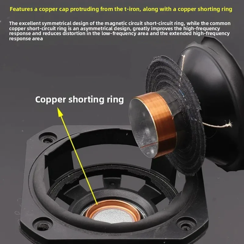 Full-range speaker driver, audiophile-grade tweeter, mid-range, and woofer, hifi unit, crystal-clear vocals