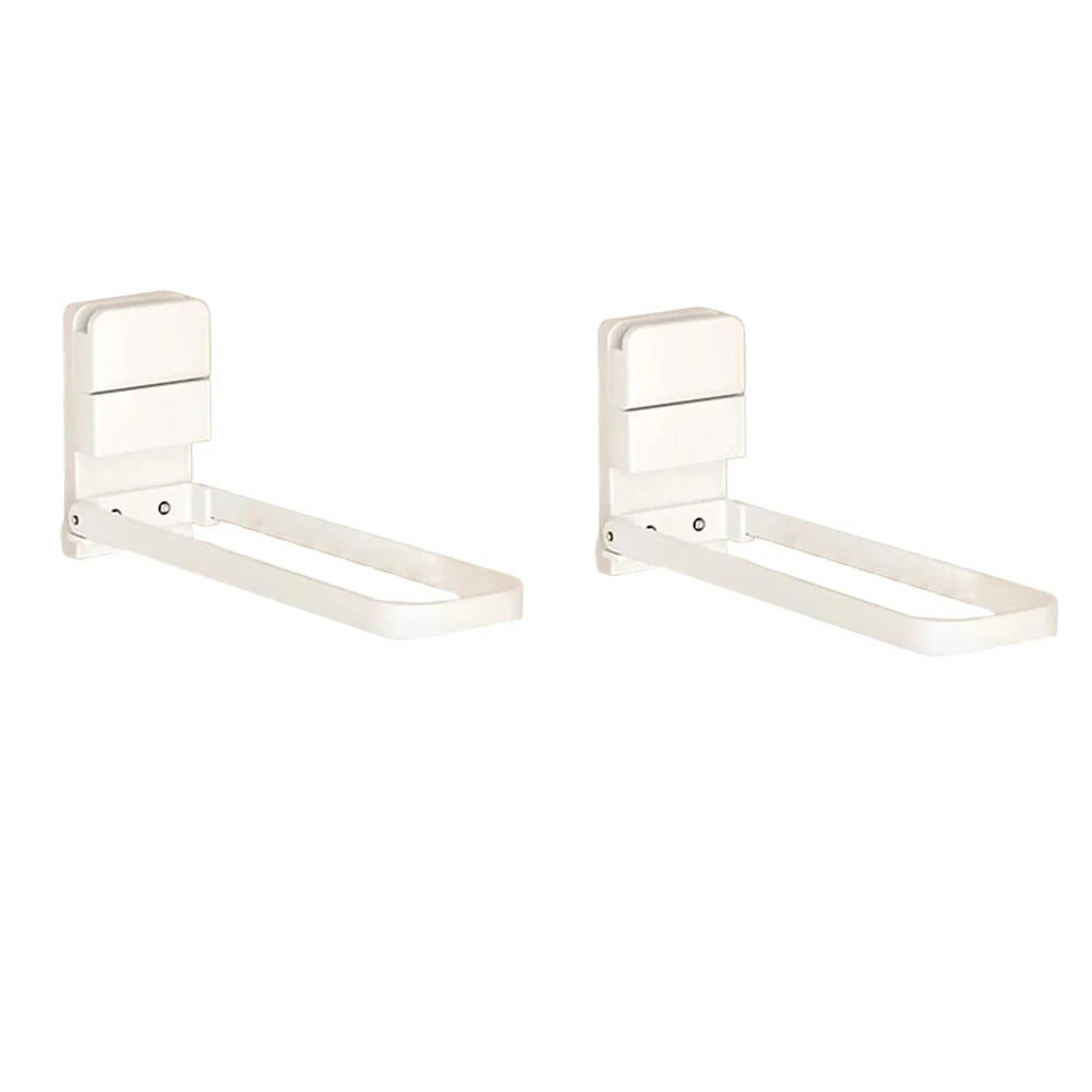 2pcs Detachable Towel Rack with Suction Cups Perfect for Temporary Living Situations such as Dorms or Apartments