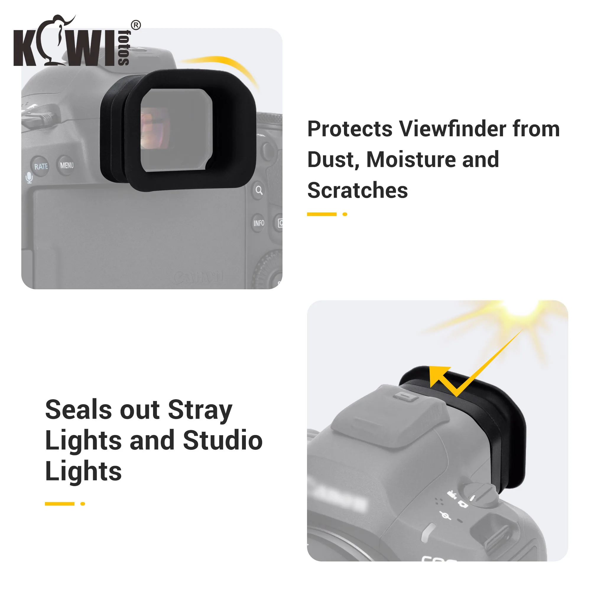 Eos r5 mark ii ocular de silicone macio estendido câmera olho copo para canon eos r5 mark ii câmeras mirrorless