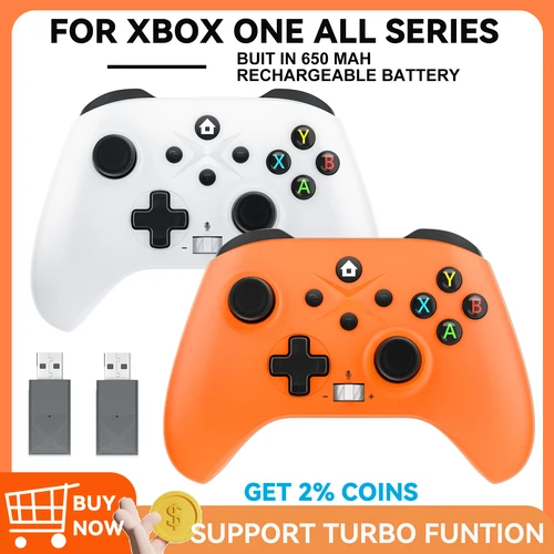 Imagen 1 del producto Controlador inalámbrico para Xbox One, xbox Series X,S PC CONTROL AJOUTER la función de programación de teclas TURBO de doble vibración