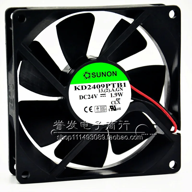 새로운 오리지널 KD2409PTB1 24V 1.9W 9225 92x92x25mm 냉각 팬 라디에이터