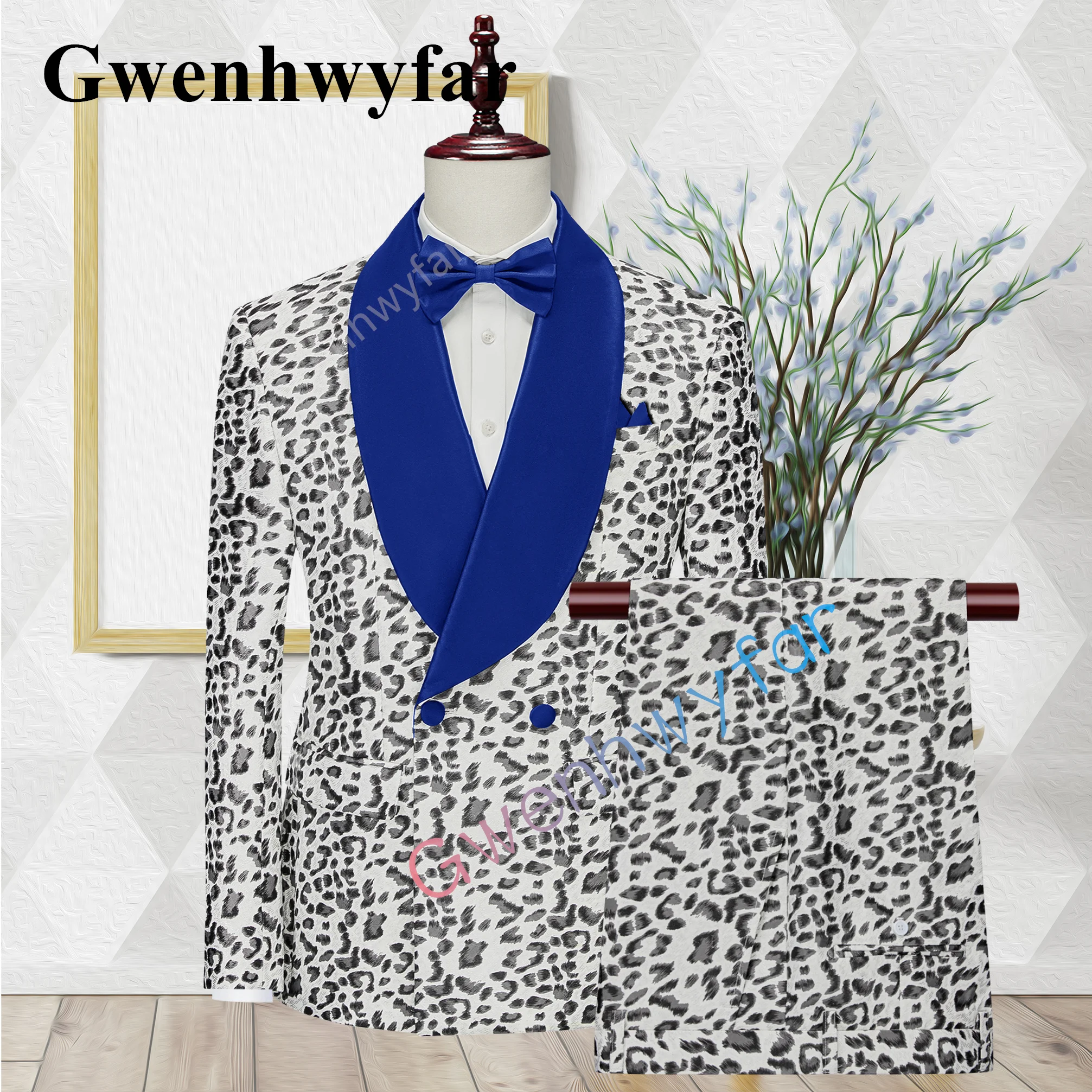 Gwenhwyfar luxo masculino ternos de casamento pico lapela traje homme masculino terno smoking fino ajuste noivo baile blazer 2 peças