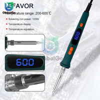 120W Adjustable Temperature Electric Solder Iron Rework Station Mini Handle Heat Pencil Welding Repair Tools 200-600℃