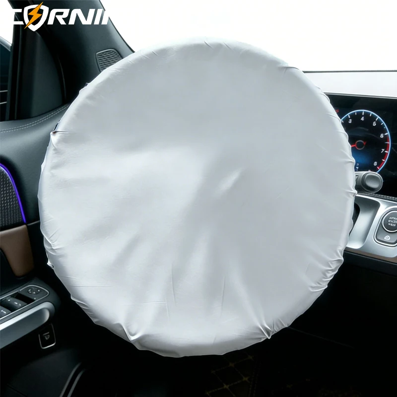 Universal Steering Wheel Sun Protection Cover Steer Wheel Sun Shade Protector Heat Insulation Prevent Aging Sunshade