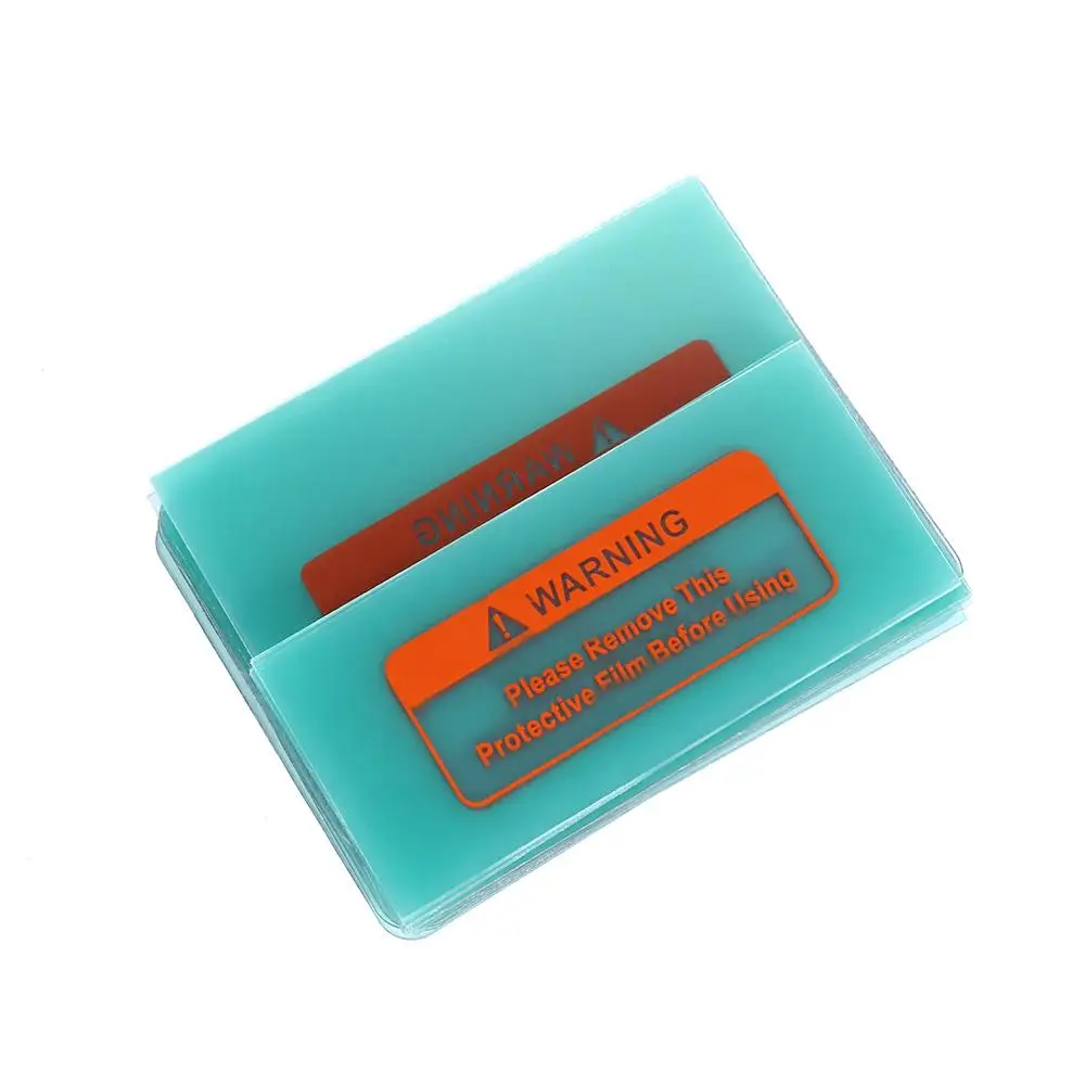 Aksesori Helm Las Tenaga Surya Penutup Lensa Pengganti Plastik Transparan Pelindung Eksternal Lembaran Pelindung Masker Lensa Cermin