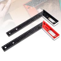 Multi-Angle Measuring Ruler Angle 45/90 Gauge Universal Combination Right Angle Ruler Aluminum Square Ruler