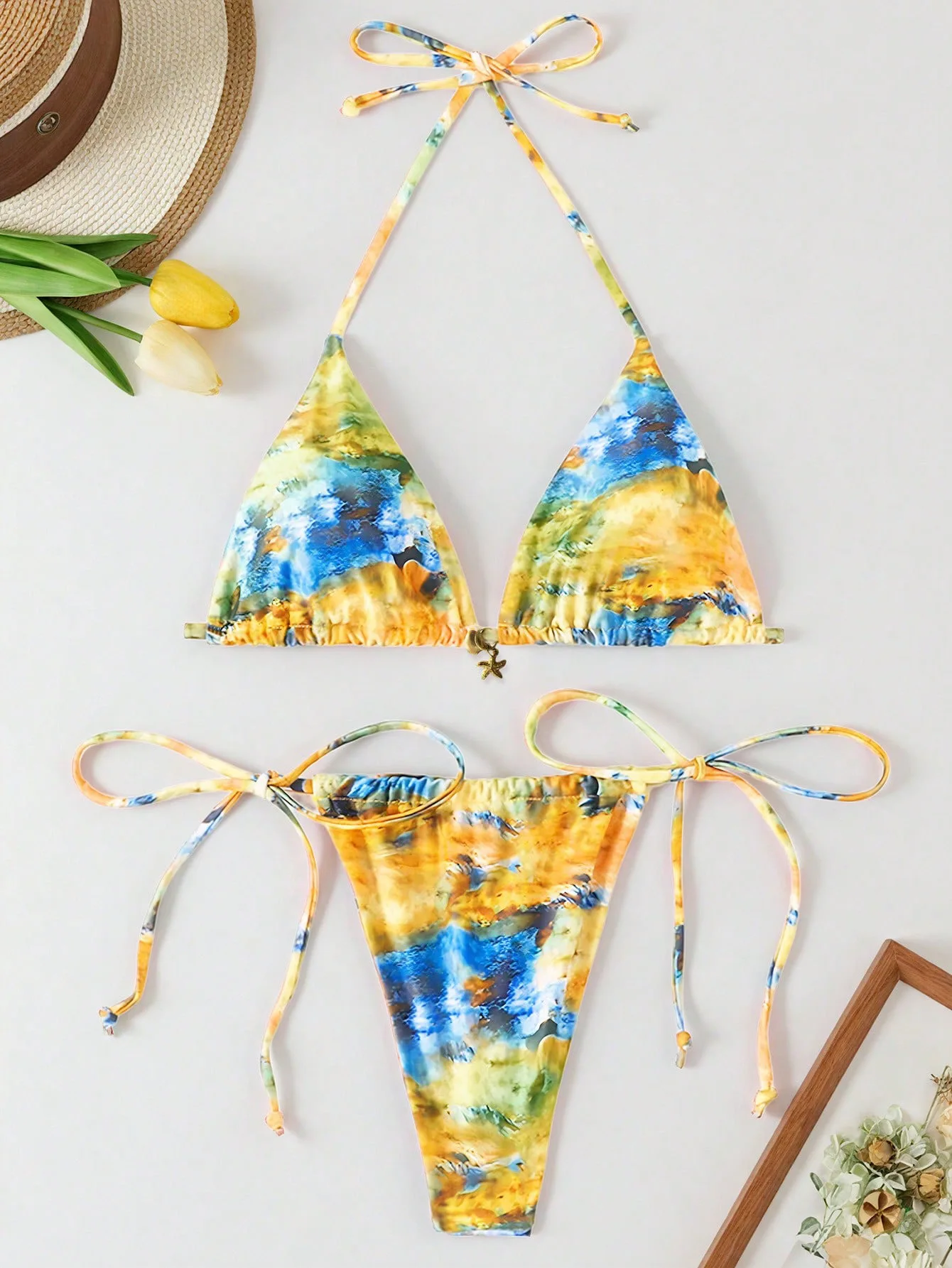 Sexy micro cravatta bikini brasiliano donna ispirato costumi da bagno designer costume da bagno femminile bikini a due pezzi costume da bagno bagnante Vacay