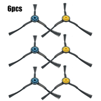 6PCS/SET Side Brush For Sweeping Machine Accessories Spare Parts For Midea M7 M7 Pro Robot Vacuum Cleaner Side Brush