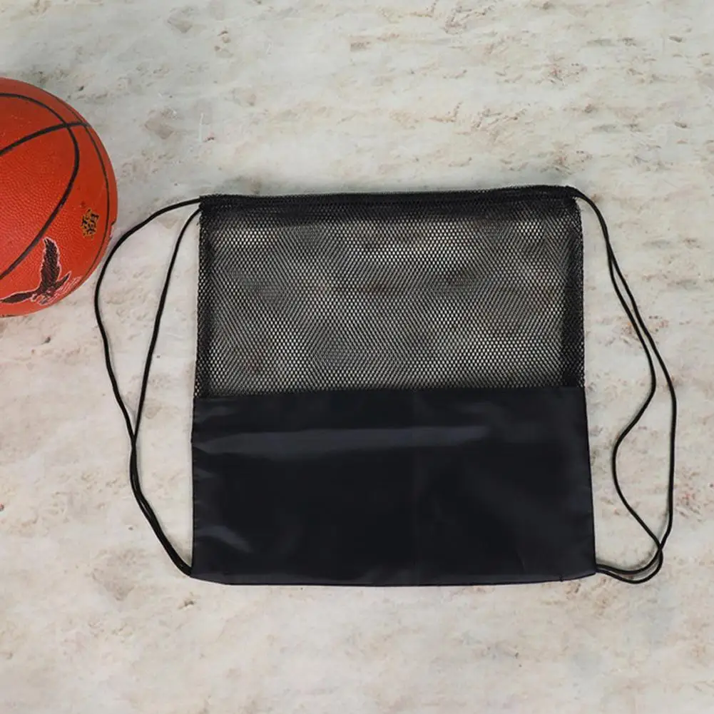 Basketball Mesh Bag Soccer Ball Volleyball Football Drawstring Storage Oxford Cloth Bag Backpack Basketball Training Accessories