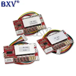 50A BMS Board 3S 4S 5S 3.2V/3.7V Iron Phosphate LiFePO4 Battery BMS 3.2/3.7V 18650 Lithium Battery Protection Board W/Balance