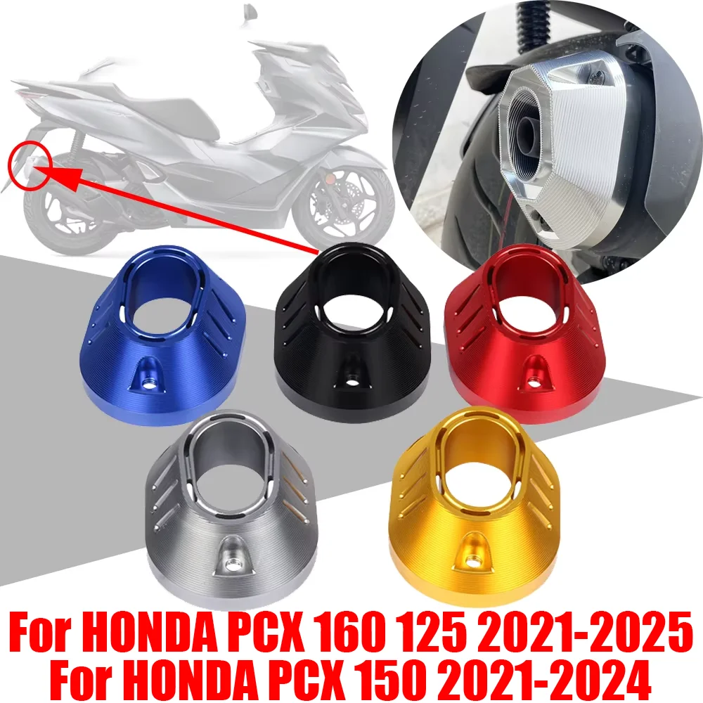 

For Honda PCX160 PCX125 PCX150 PCX 125 150 160 2021 - 2024 Accessories Muffler Exhaust Port Cover Tail End Cap Protector Guard