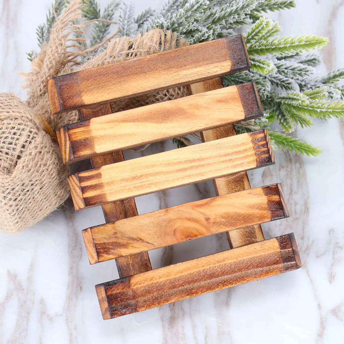 

Retro Wood Case Dish Soap Tray Eco Friendly Drainer Tray Kitchen Bathroom Travel Case Holder Drain Box