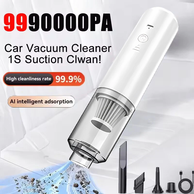 

2026 Car Vacuum Cleaner Cleaning Powerful Suction Handheld Car Vacuum Cleaner Rechargeable for Car and Home Auto Vacuum Cleaner