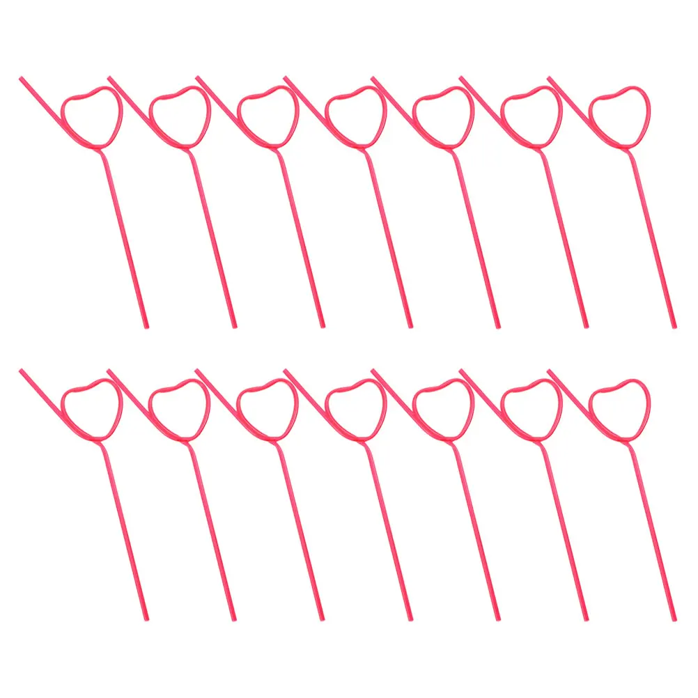 

25 Pcs Styling Straw Creative Straws Sipping Reusable Flexible Drinking Swirl Valentine's Day