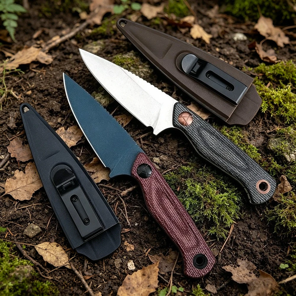 Dacian BM 203BT/203-1 Fixed D2 Blade Knife with Sheath EDC Pocket Cutter for Jungle Tour Camping Fishing Backpack Fruit Knife view 2