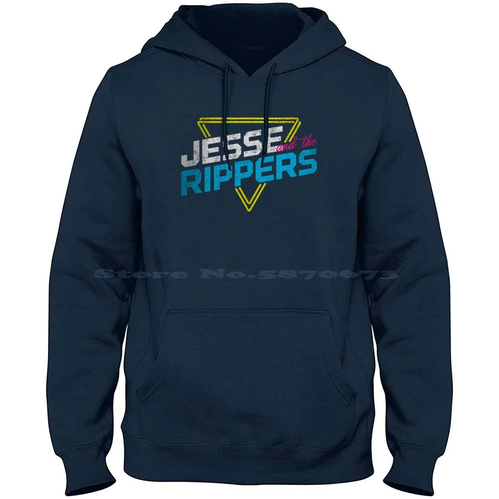 Jesse And The Rippers 100% Pure Cotton Hoodie Tshirt Jesse And The Rippers Jesse Katsopolis The Beach Boys John Stamos Full