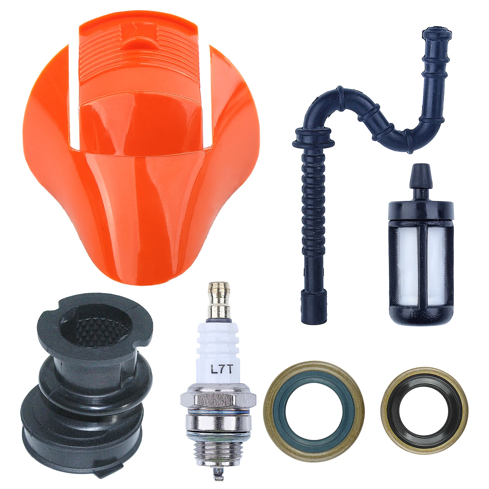 Fuel Filter Line Intake Manifold Oil Seal Cover Cap Kit For Stihl TS400 Cut Off Saw 4223 084 7100, 4223 141 2200