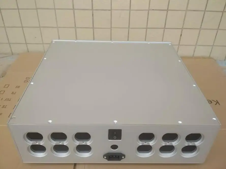 

Big space All aluminum power isolation power supply chassis American standard socket Enclosure /DIY box W430 D358 H136mm