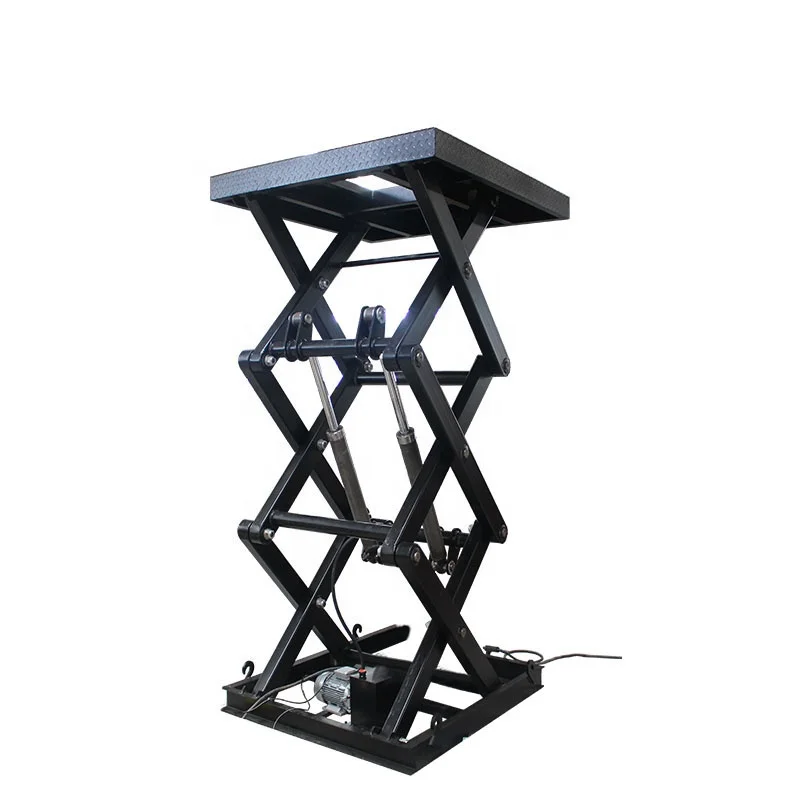 500kg 1000kg 1500kg Electric Scissor Lift Hydraulic Lift Table Zero Level Lifting Platform