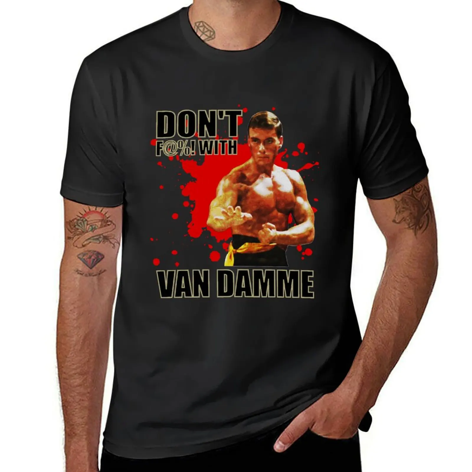 

Gifts For Women Don'T F@! With Jean Claude Van Damme Halloween T-Shirt sublime for a boy Men's cotton t-shirt