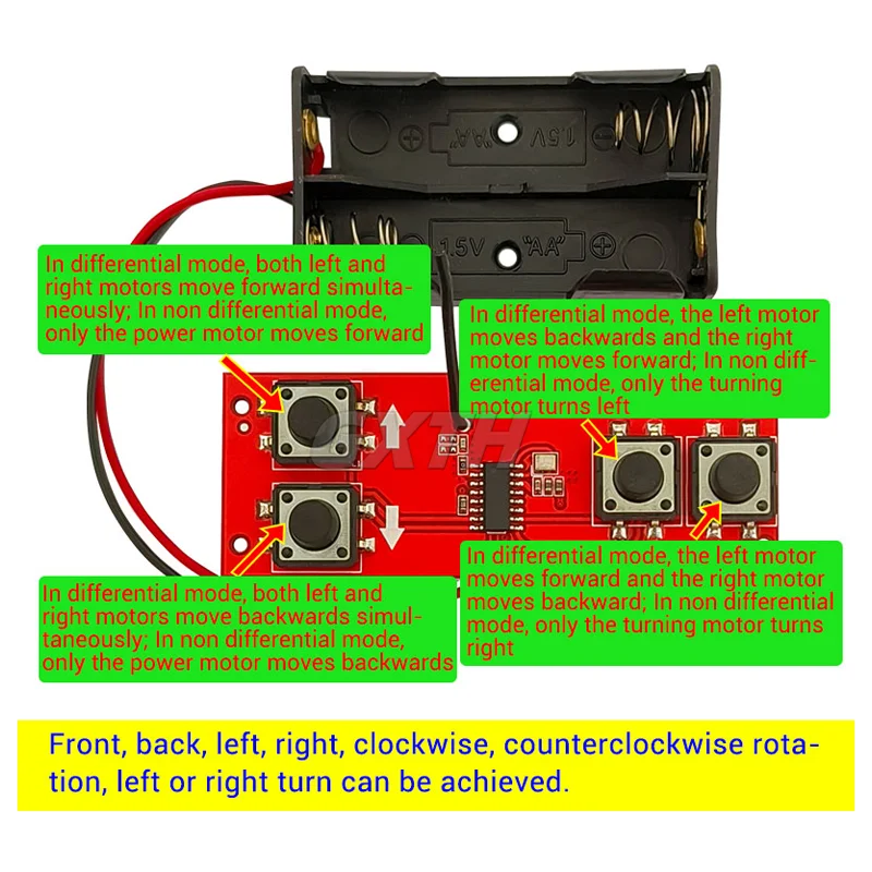 DIY 4 Channel 2.4G Wireless Transmitter And Receiver Board Module For DIY Remote Control Cars Kit Ship Model