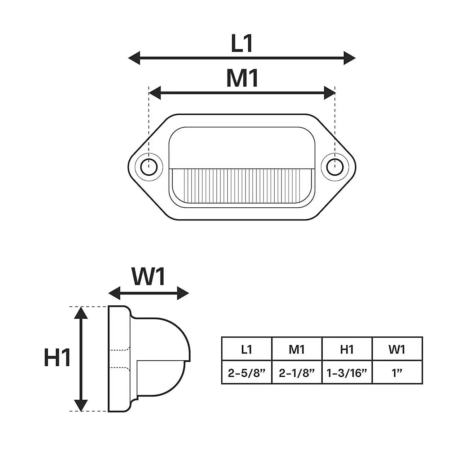 Impermeável LED License Plate Light, luz da cauda para RV