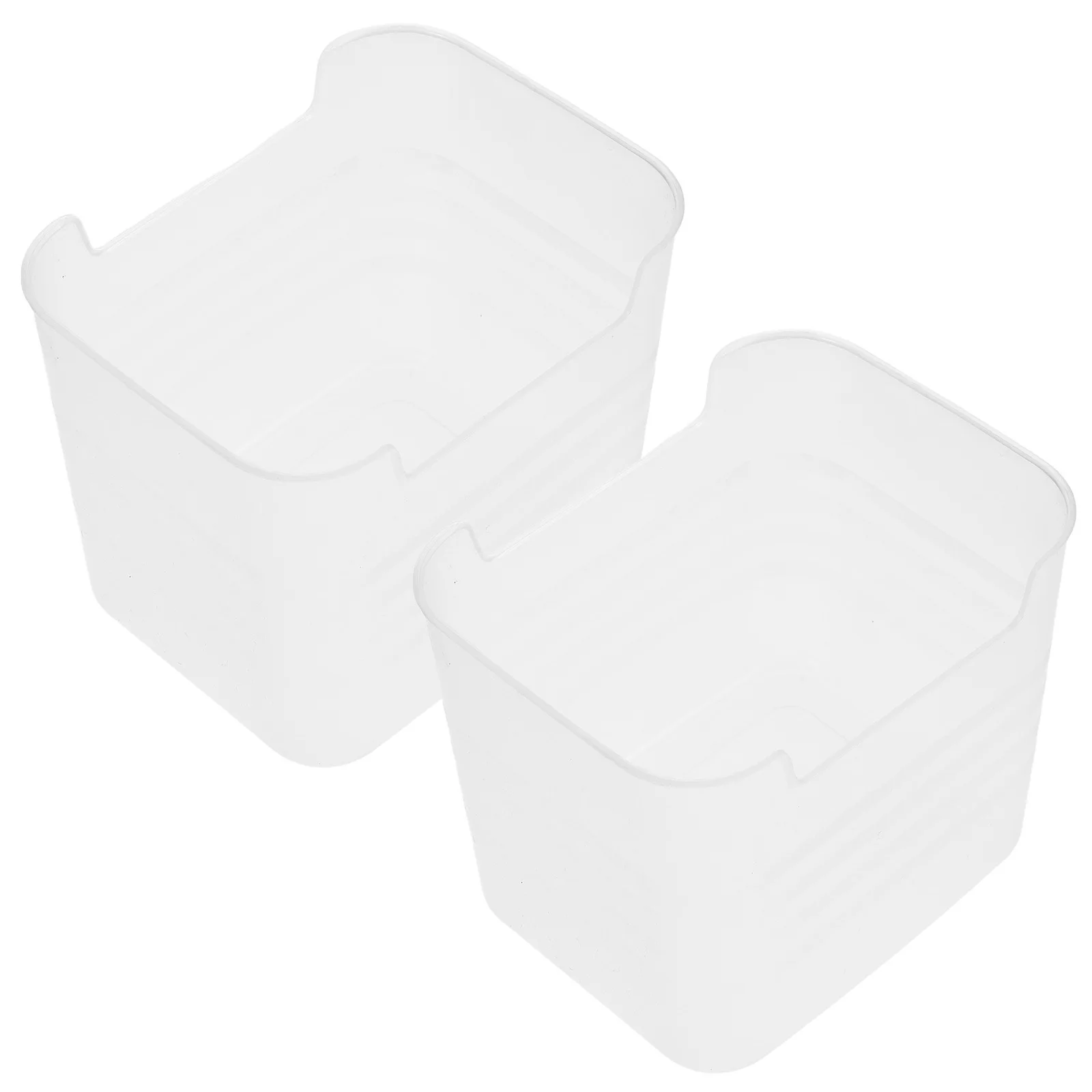 

2 pcs Clear Refrigerator Side Door Storage Box Space Saving Organizer For Food Fruit Vegetable Container Fresh Keeping Bin