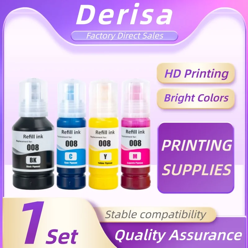 

Refill 008 Pigment Ink For Epson Ecotank L6460 L6490 L6550 L6570 L6580 L11160 L15150 L15160 printer