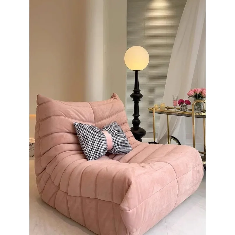 

Pink caterpillar sofa lazy sofa can lie down and sleep girls bedroom small sofa